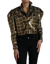 Dolce & Gabbana Dolce & Gabbana Multicolor Polyester Sequined Cropped Women's Jacket