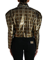 Dolce & Gabbana Dolce & Gabbana Multicolor Polyester Sequined Cropped Women's Jacket