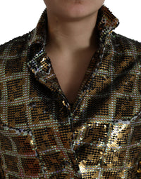 Dolce & Gabbana Dolce & Gabbana Multicolor Polyester Sequined Cropped Women's Jacket