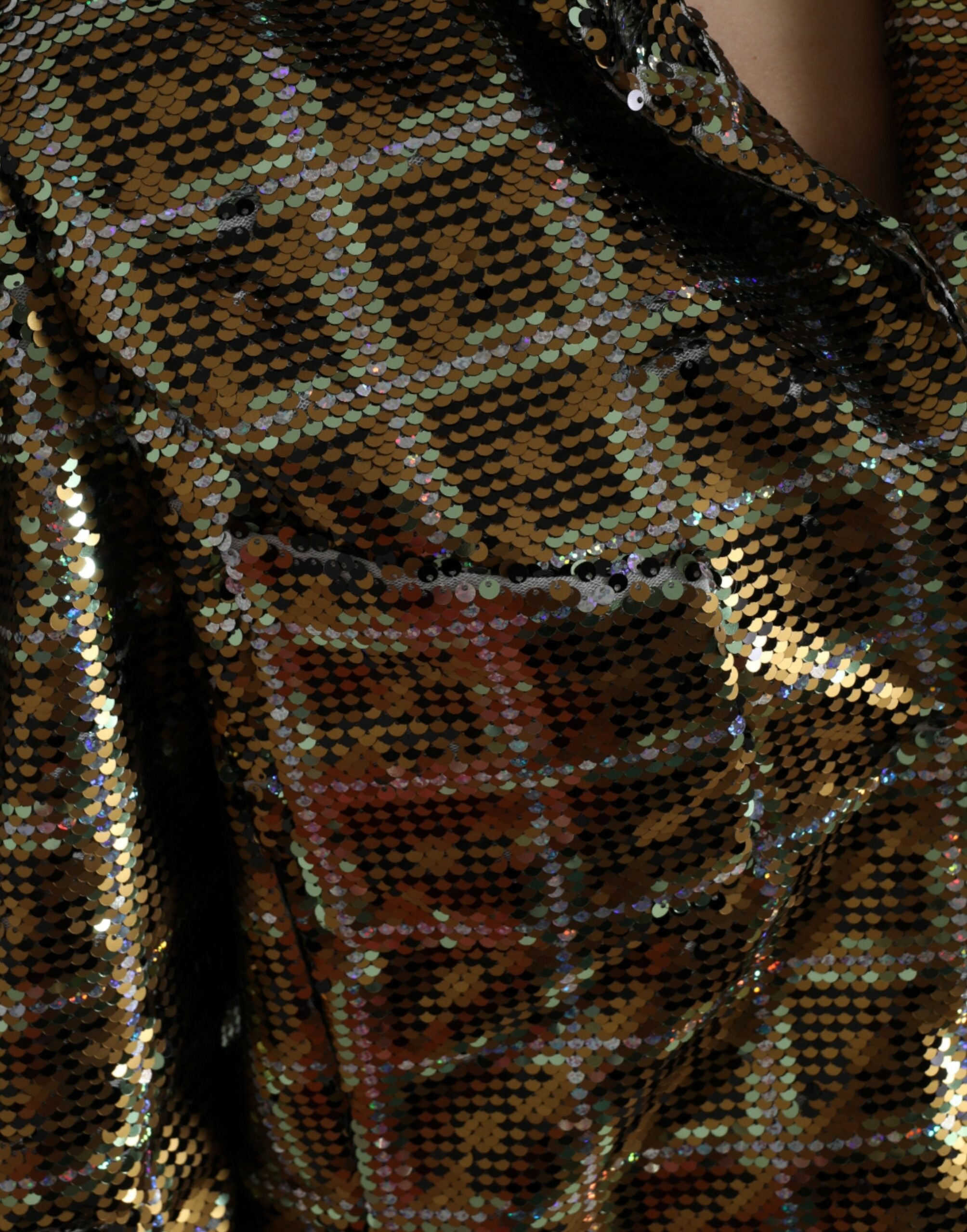 Dolce & Gabbana Dolce & Gabbana Multicolor Polyester Sequined Cropped Women's Jacket