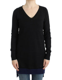 Costume National Black V-neck lightweight Women's sweater