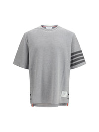 Thom Browne Men Textured Cotton Piqué T-Shirt