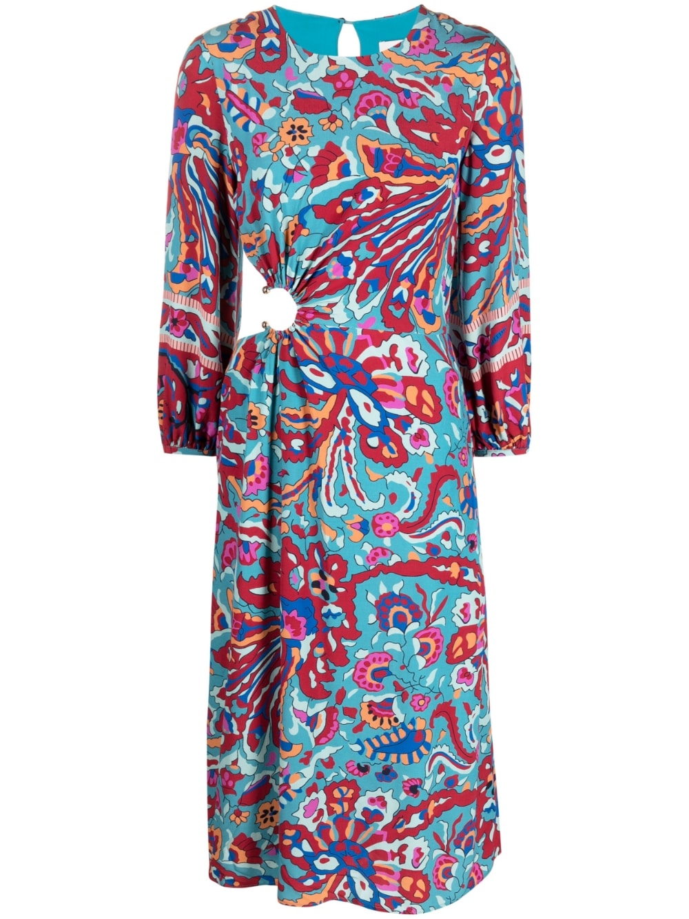 ba&sh Women's Monica Cut Out Midi Dress Bleu