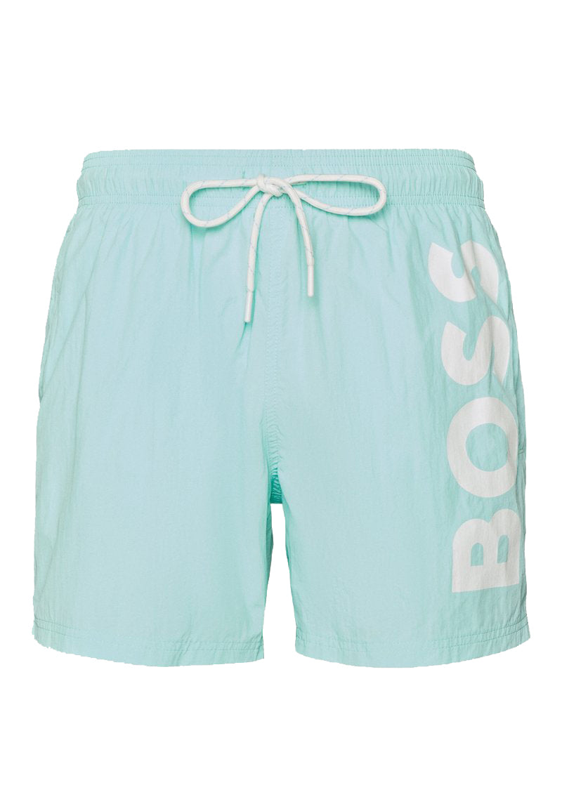 BOSS Men's Standard Octopus Swim Trunk, Paradise Blue