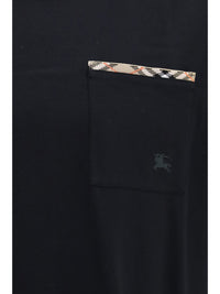 BURBERRY Burberry Men Cotton T-Shirt With Check Trims
