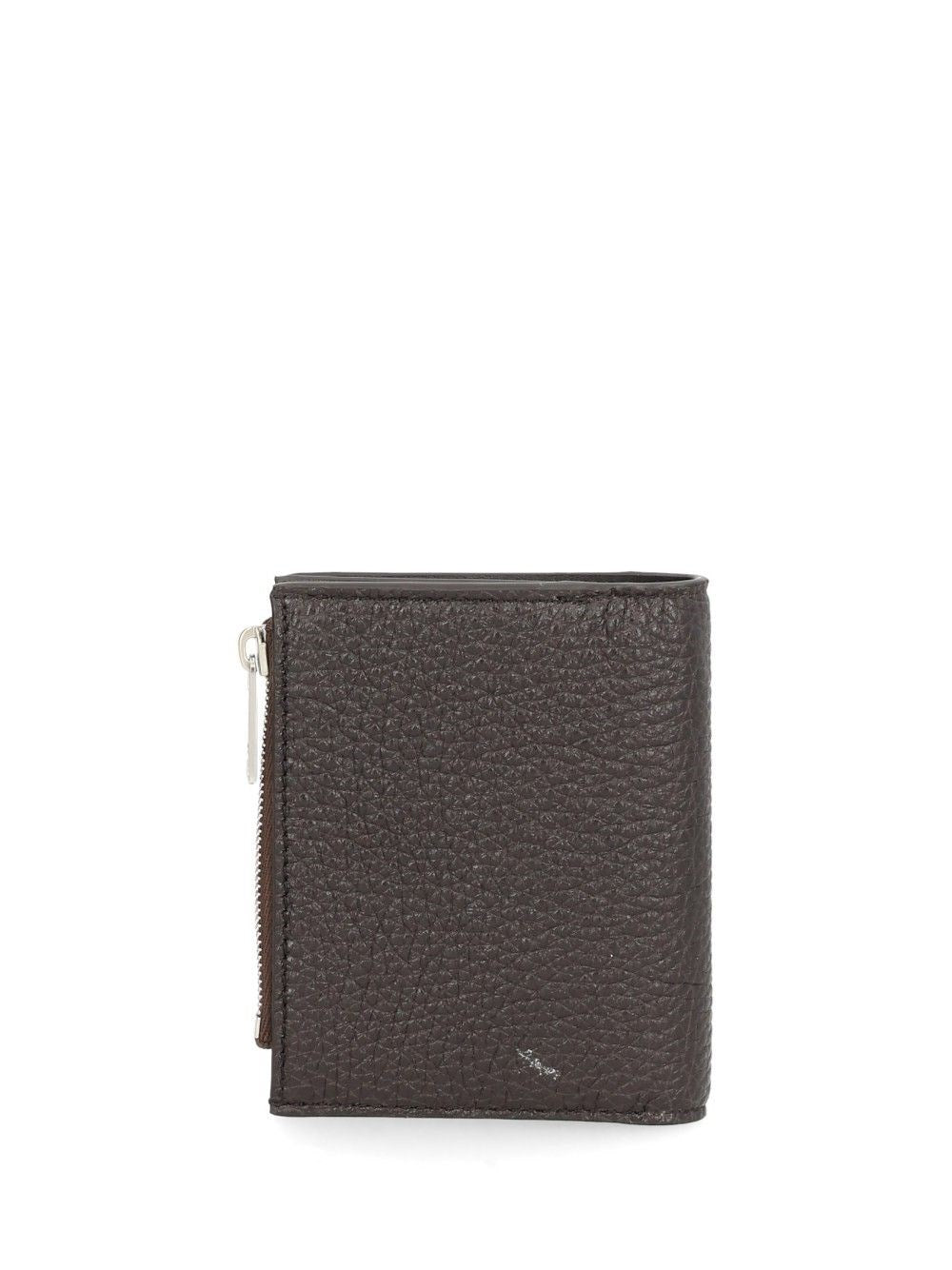 Celine Celine Men Compact Wallet In Grained Calfskin