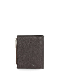 Celine Celine Men Compact Wallet In Grained Calfskin