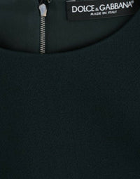 Dolce & Gabbana Green 3/4 sleeve wool Women's blouse