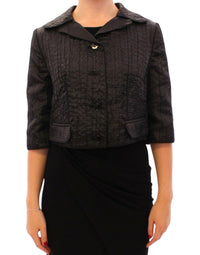 Dolce & Gabbana Dolce & Gabbana Black Short Bolero Shrug Jacket Women's Coat