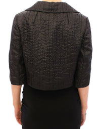 Dolce & Gabbana Dolce & Gabbana Black Short Bolero Shrug Jacket Women's Coat
