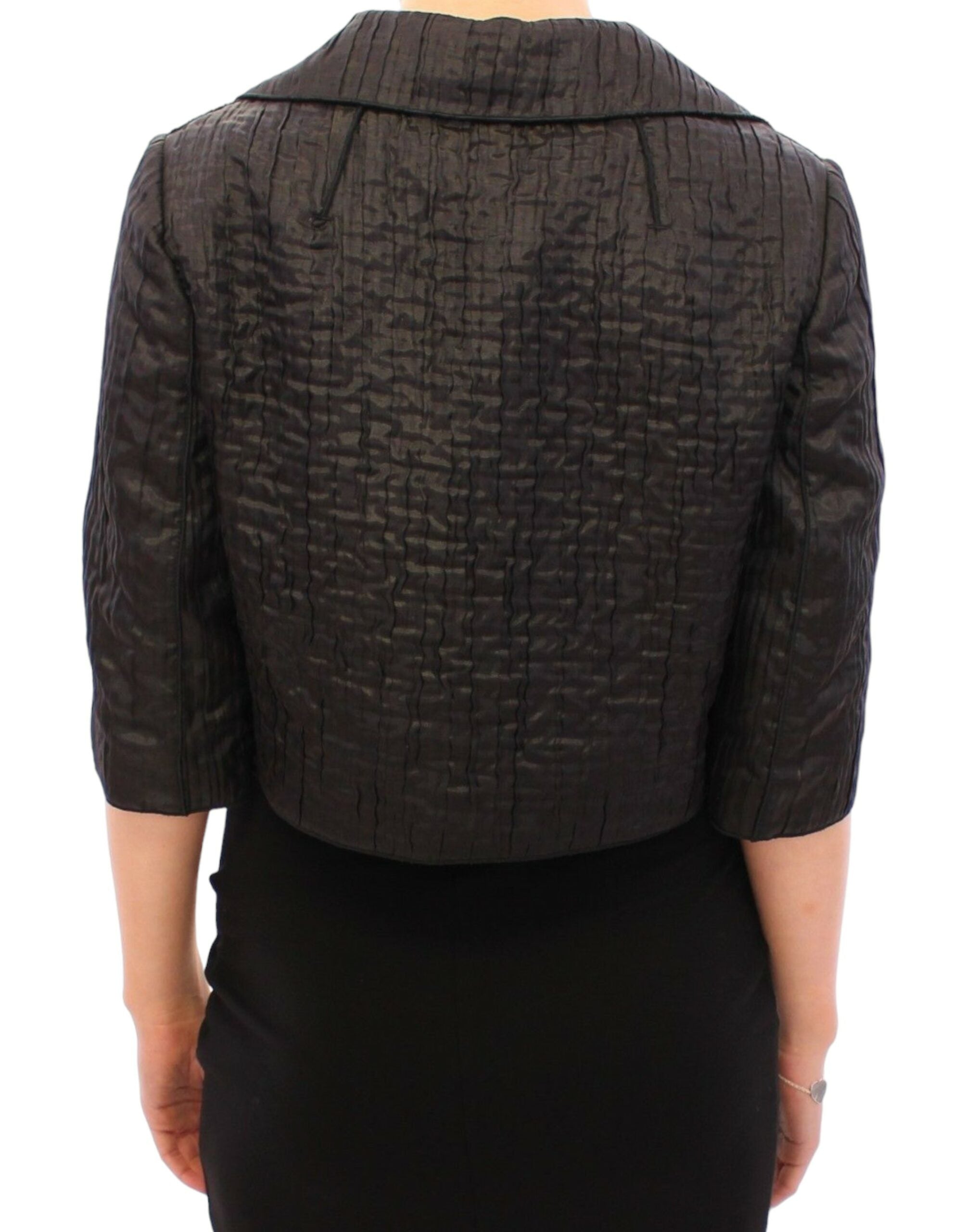 Dolce & Gabbana Dolce & Gabbana Black Short Bolero Shrug Jacket Women's Coat