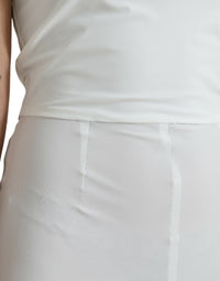 Dolce & Gabbana Dolce & Gabbana White Nylon Strapless Bodycon Jumpsuit Women's Dress