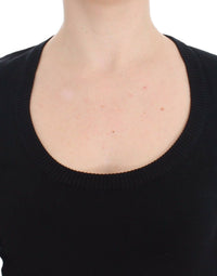 Dolce & Gabbana Black Cashmere Crewneck Sweater Women's Pullover