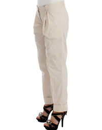 Ermanno Scervino Beige Chinos Casual Dress Pants Women's Khakis