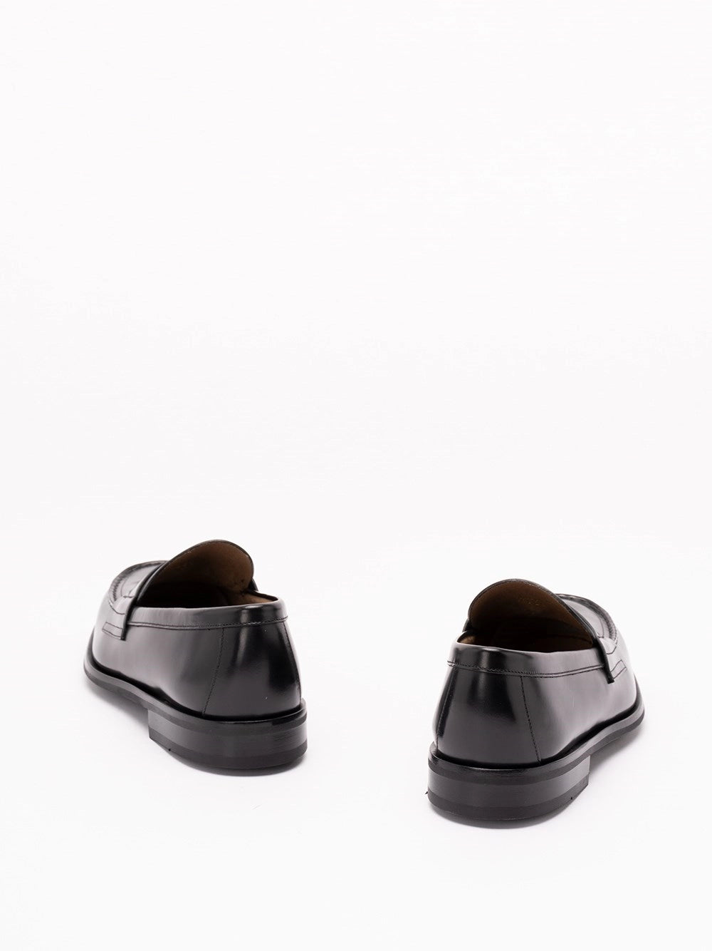 Prada Prada Men Brushed Leather Loafers