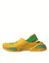 Dolce & Gabbana Dolce & Gabbana Yellow Green Rubber Clogs Men Slippers Men Men's Shoes