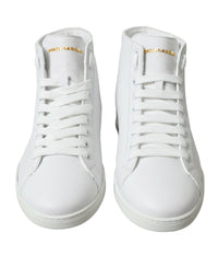 Dolce & Gabbana White Saint Tropez High Top Men Sneakers Men's Shoes