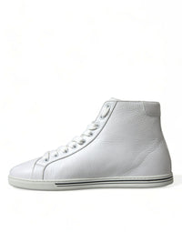 Dolce & Gabbana White Saint Tropez High Top Men Sneakers Men's Shoes