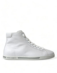 Dolce & Gabbana White Saint Tropez High Top Men Sneakers Men's Shoes