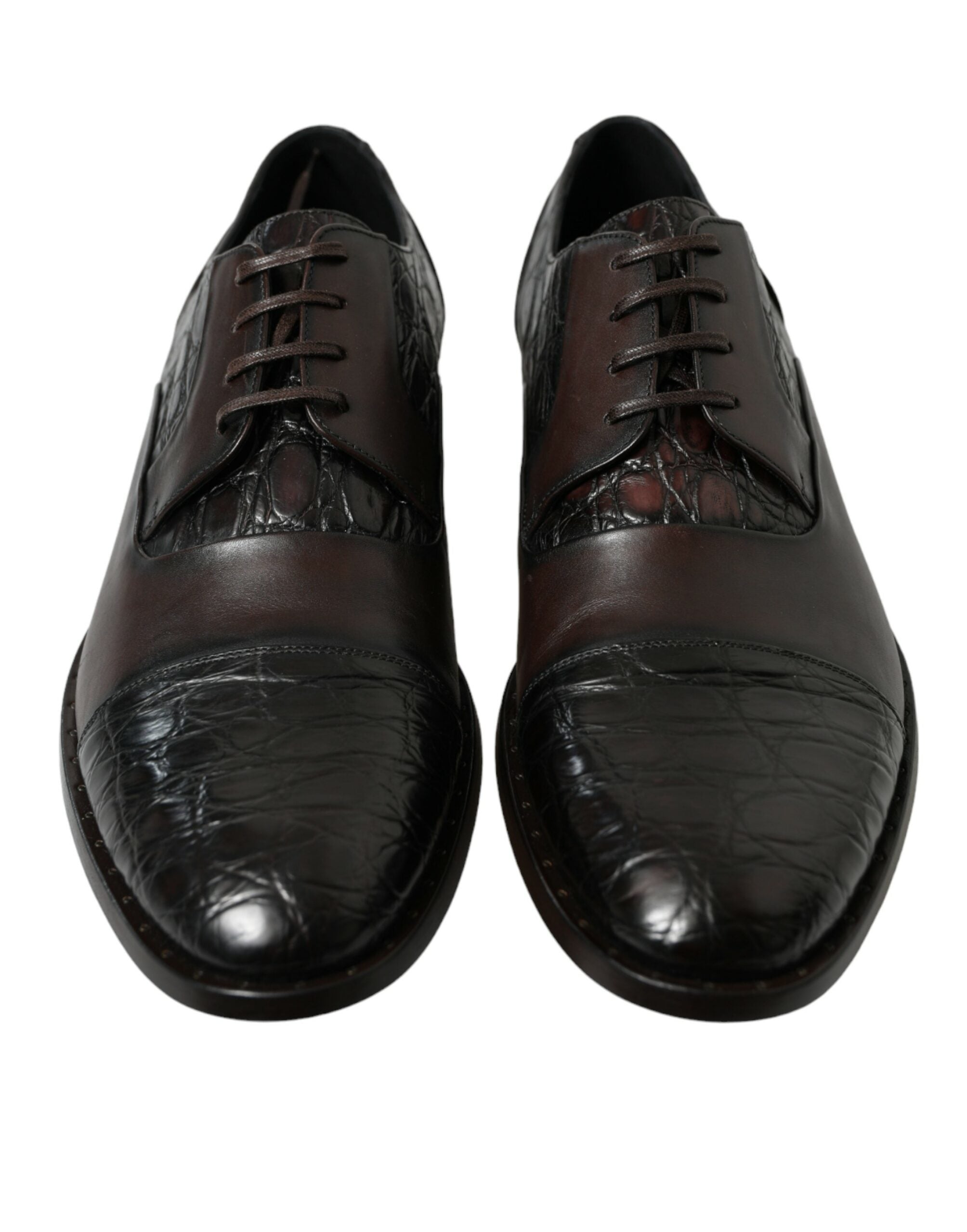 Dolce & Gabbana Dolce & Gabbana Brown Exotic Leather Formal Men Dress Men's Shoes