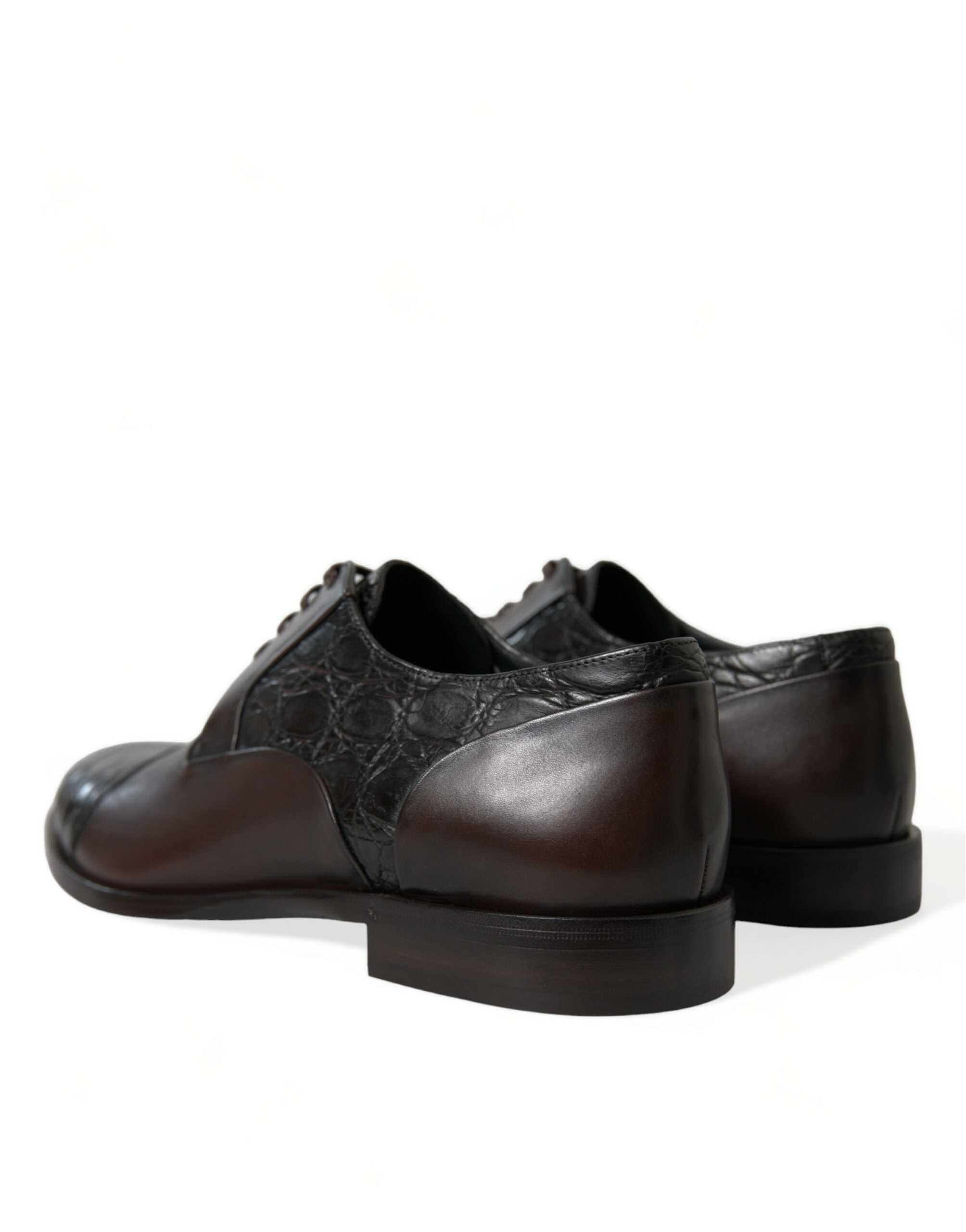 Dolce & Gabbana Dolce & Gabbana Brown Exotic Leather Formal Men Dress Men's Shoes