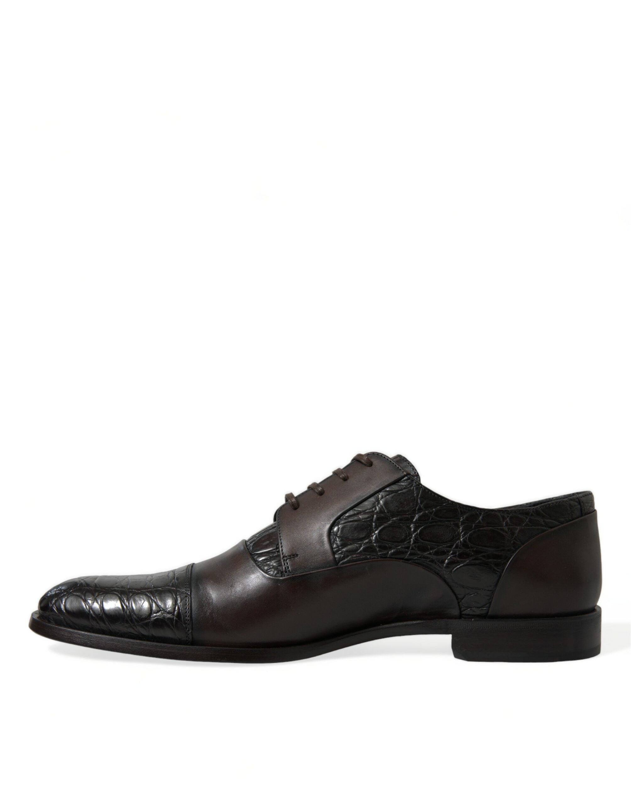 Dolce & Gabbana Dolce & Gabbana Brown Exotic Leather Formal Men Dress Men's Shoes