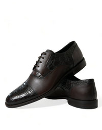 Dolce & Gabbana Dolce & Gabbana Brown Exotic Leather Formal Men Dress Men's Shoes