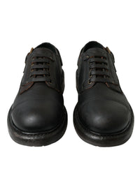 Dolce & Gabbana Dolce & Gabbana Brown Leather Lace Up Derby Men Dress Men's Shoes