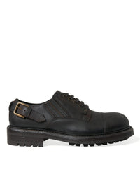 Dolce & Gabbana Dolce & Gabbana Brown Leather Lace Up Derby Men Dress Men's Shoes