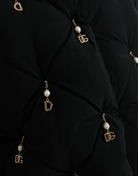 Dolce & Gabbana Dolce & Gabbana Black Embellished Quilted Shell Bomber Women's Jacket