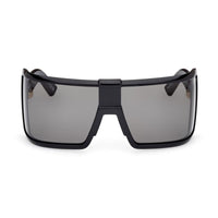 Tom Ford Tom Ford Sunglasses Shield Full Rim, Shiny Black Frame and Brown Orange Lens FT111801E