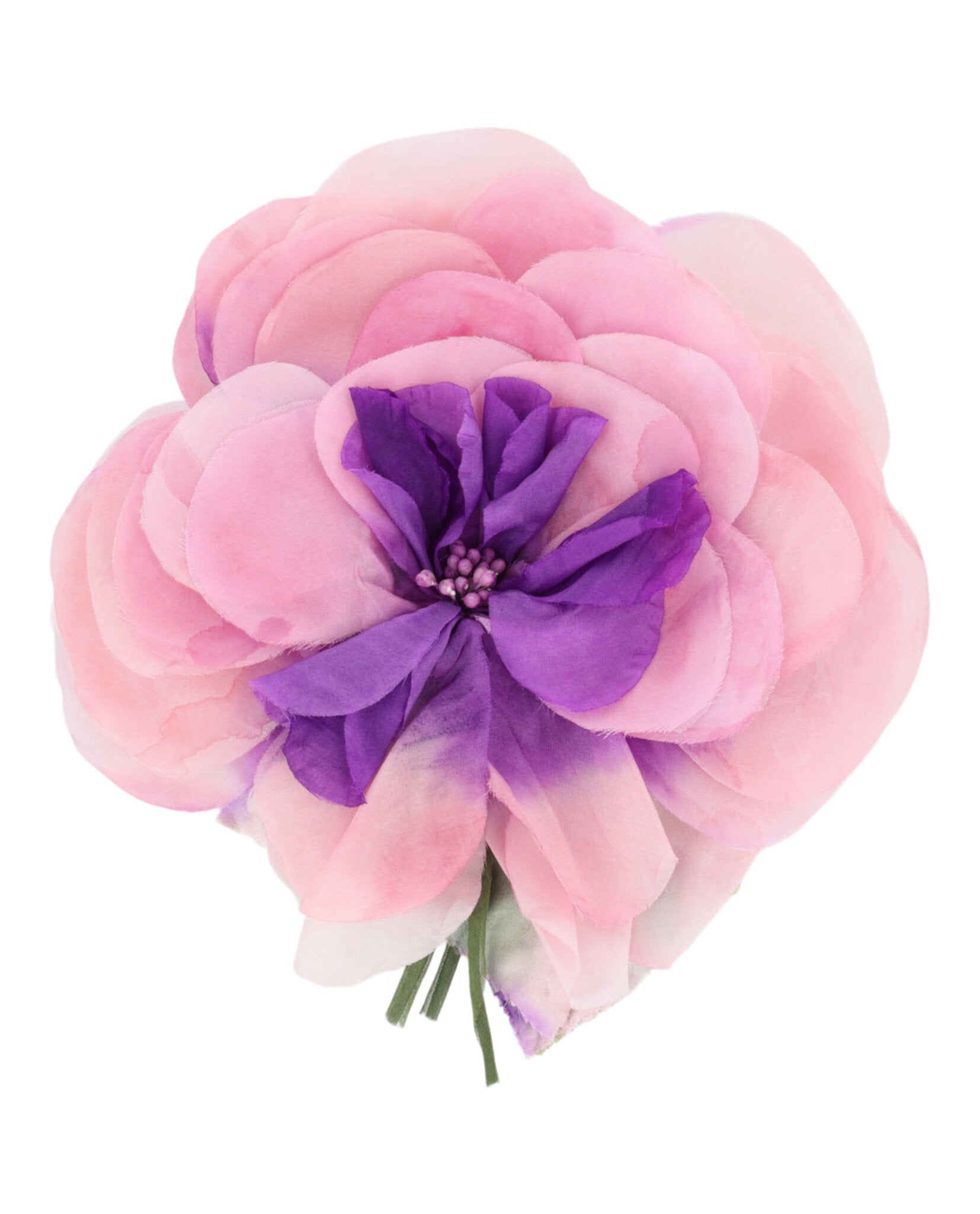 Gucci Womens Silk Flower Brooch White Magnol