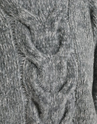 Dolce & Gabbana Gray Cashmere Turtle Neck Pullover Women's Sweater