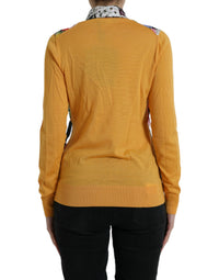 Dolce & Gabbana Multicolor Patchwork Cashmere Henley Women's Sweater