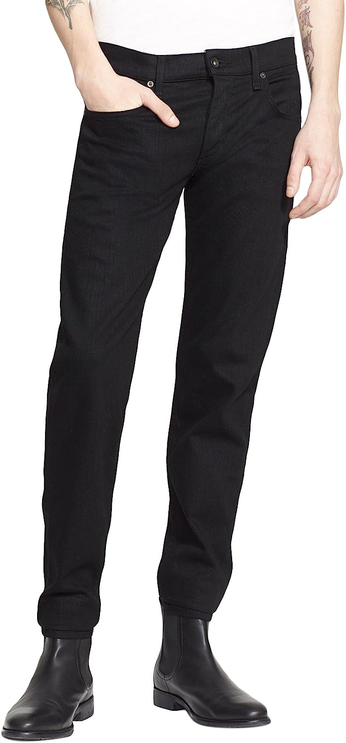 Rag & Bone Standard Issue Distressed Black Jeans 34 Black