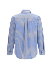 SAINT LAURENT Saint Laurent Men Cassandre Striped Cotton Shirt