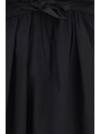 Ganni Women Midi Dress With Bows And Puff Shoulders
