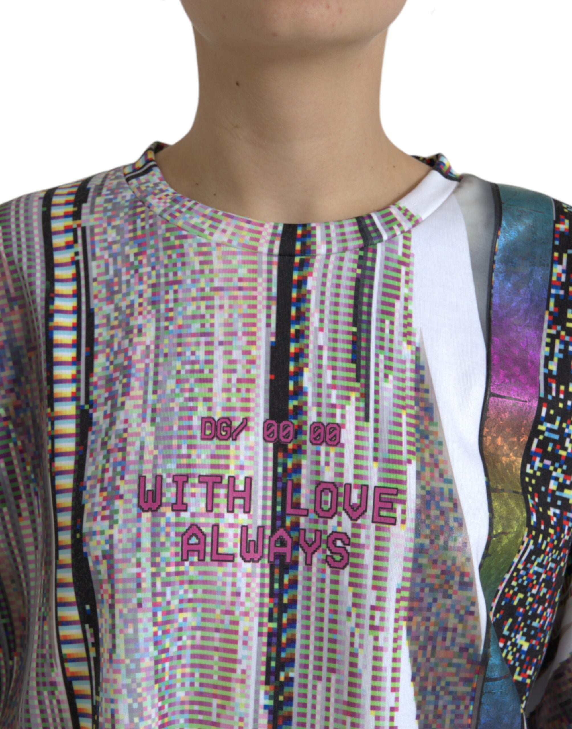 Dolce & Gabbana Multicolor With Love Always Print Women's T-shirt