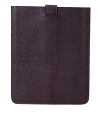 Dolce & Gabbana Dolce & Gabbana Dark Brown Leather Logo Plaque Cover Sleeve Tablet Women's Case