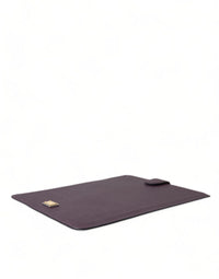 Dolce & Gabbana Dolce & Gabbana Dark Brown Leather Logo Plaque Cover Sleeve Tablet Women's Case