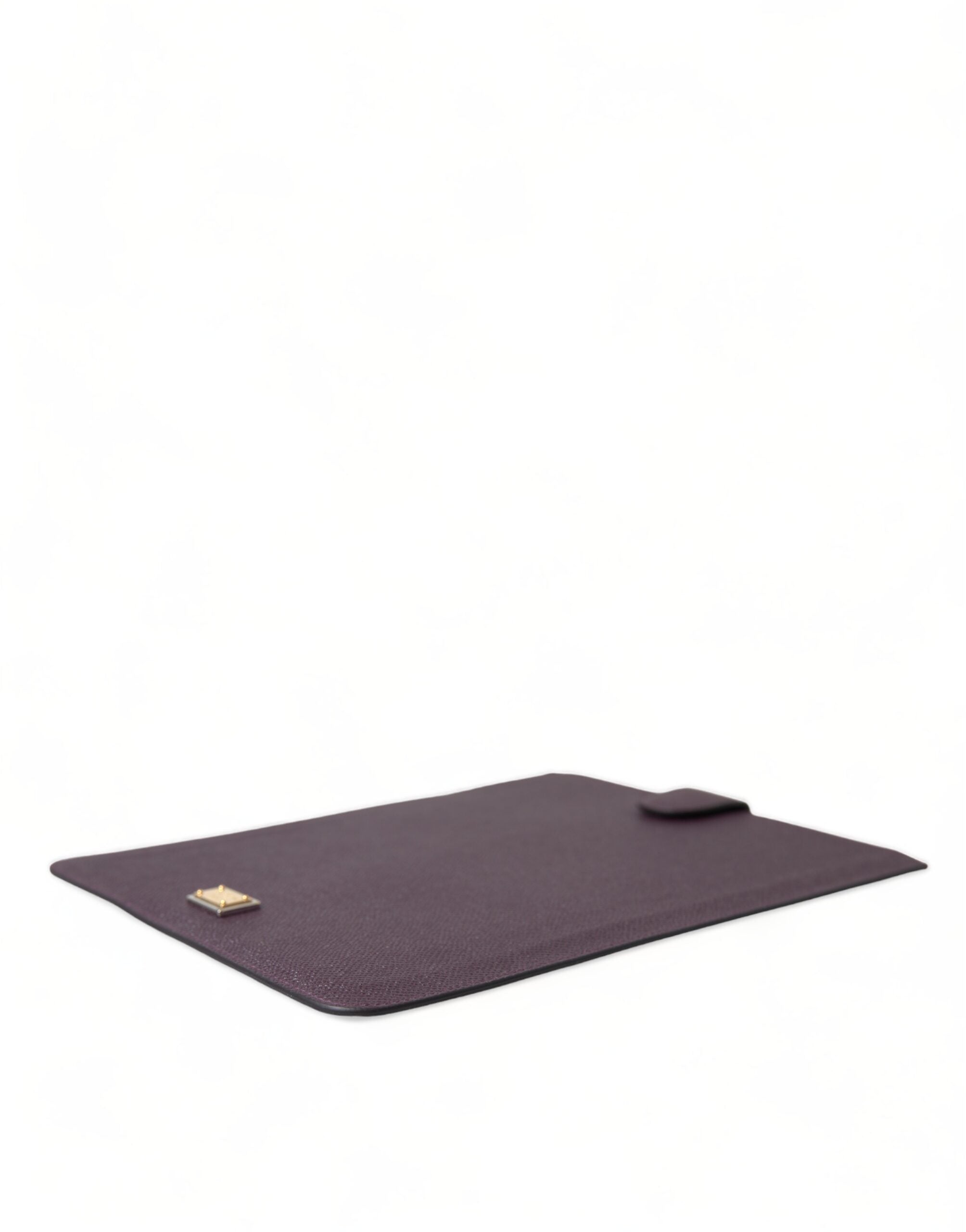 Dolce & Gabbana Dolce & Gabbana Dark Brown Leather Logo Plaque Cover Sleeve Tablet Women's Case