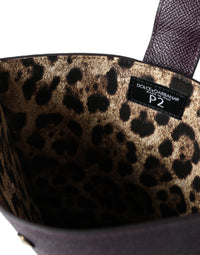 Dolce & Gabbana Dolce & Gabbana Dark Brown Leather Logo Plaque Cover Sleeve Tablet Women's Case