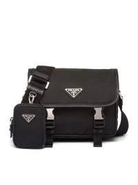 Prada Men Re-Nylon And Saffiano Shoulder Bag