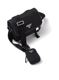 Prada Men Re-Nylon And Saffiano Shoulder Bag