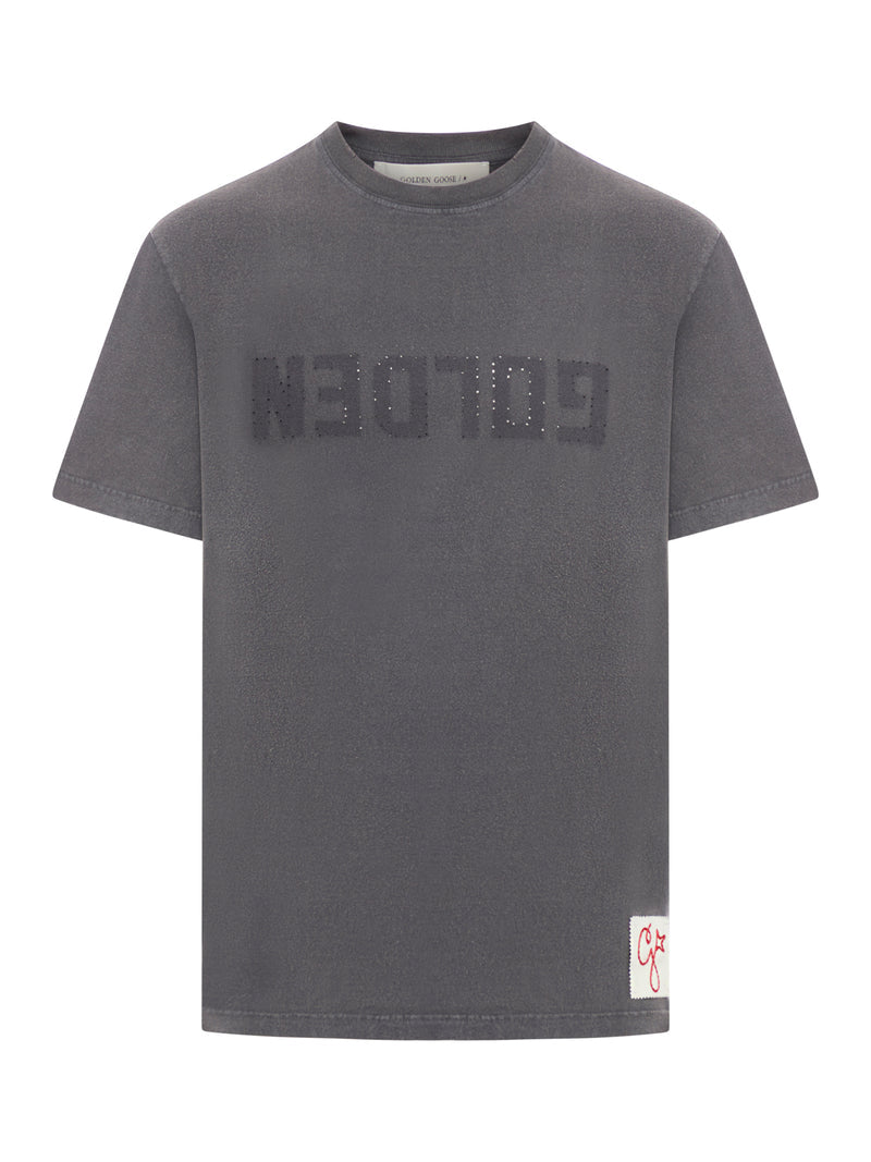 Golden Goose Deluxe Brand Golden Goose Deluxe Brand Men Short-Sleeved T-Shirt With Logo Print