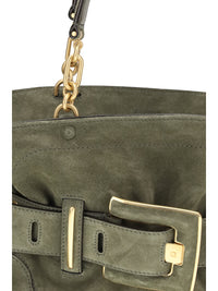 BALMAIN Balmain Women Anthem Bag In Suede Leather