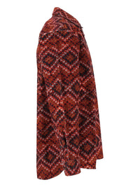 Dries Van Noten Men Printed Velvet Shirt