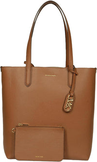 Michael Michael Kors Women's Luggage Brown Eliza Extra Large East/West Reversible Tote Handbag One Size Luggage