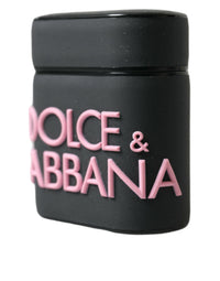 Dolce & Gabbana Dolce & Gabbana Black Pink Silicone Embossed Logo Airpods Women's Case
