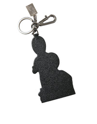 Dolce & Gabbana Dolce & Gabbana Leather Dominico Stefano #DGFAMILY Logo Badge Men's Keychain